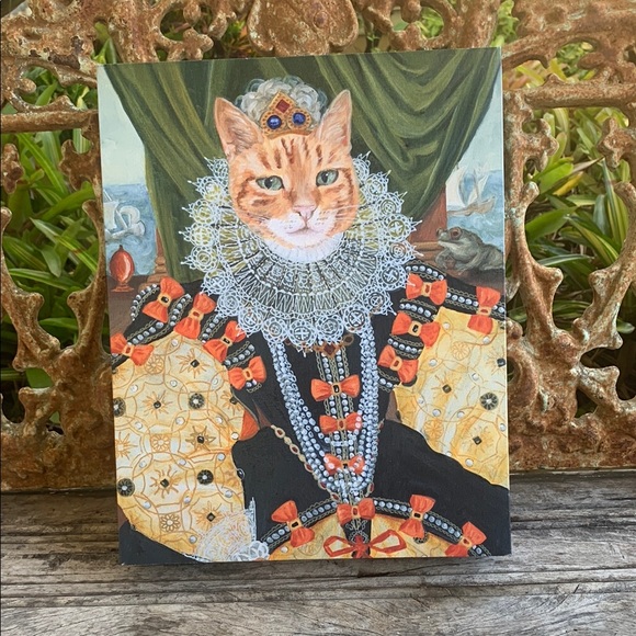 Carol Lew Other - Carol Lew Regal Cat Portrait Art Canvas Print